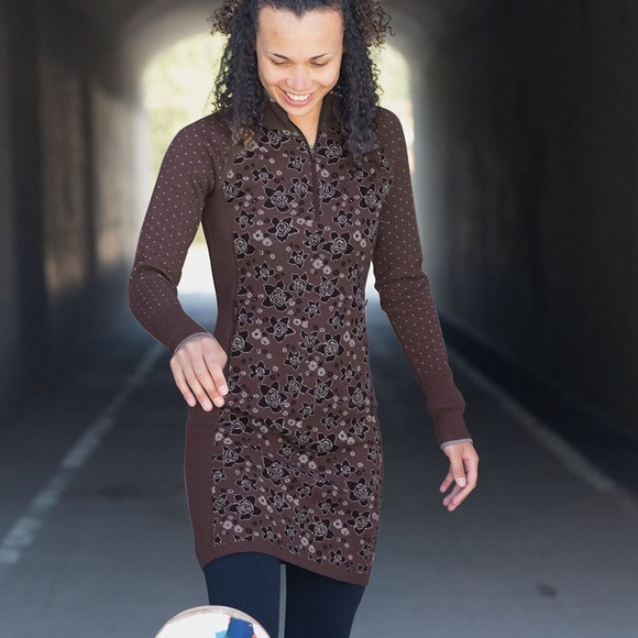 Title nine Dresses & Skirts - Title Nine Merino Wool Super Power 1/4 Zip Sweater Dress
